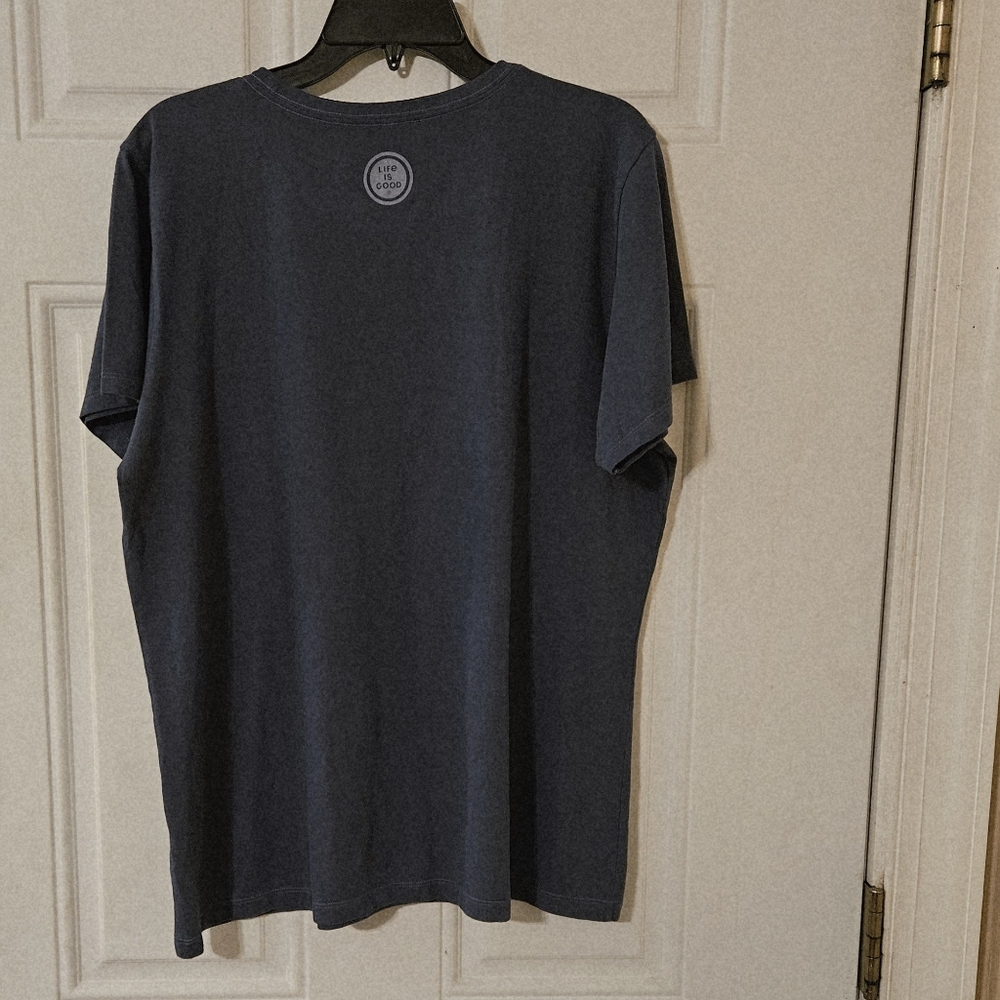 Life is Good Blue Graphic T-Shirt - Picture 8 of 10